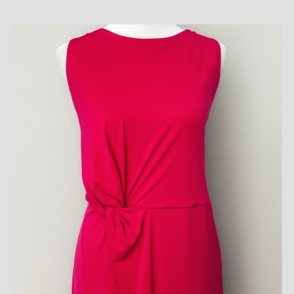 NWT Rachel Roy Dress Plus Curvy Collection Faux Wrap Draped Front Sleeveless 1X - Picture 4 of 15